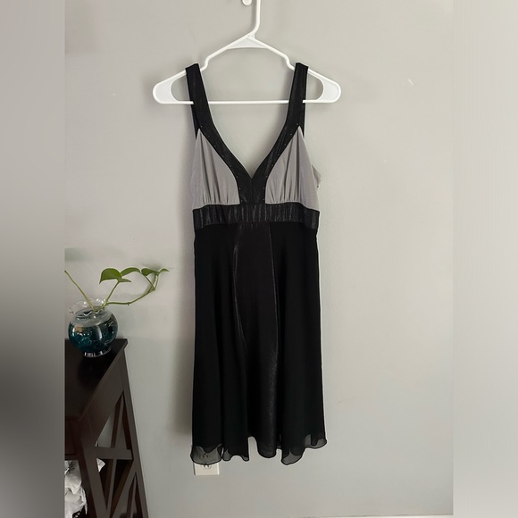 Jonathan Martin Petite Midi Strap Chiffon Studded Dress Size 10 P Party Cocktail - Picture 7 of 11